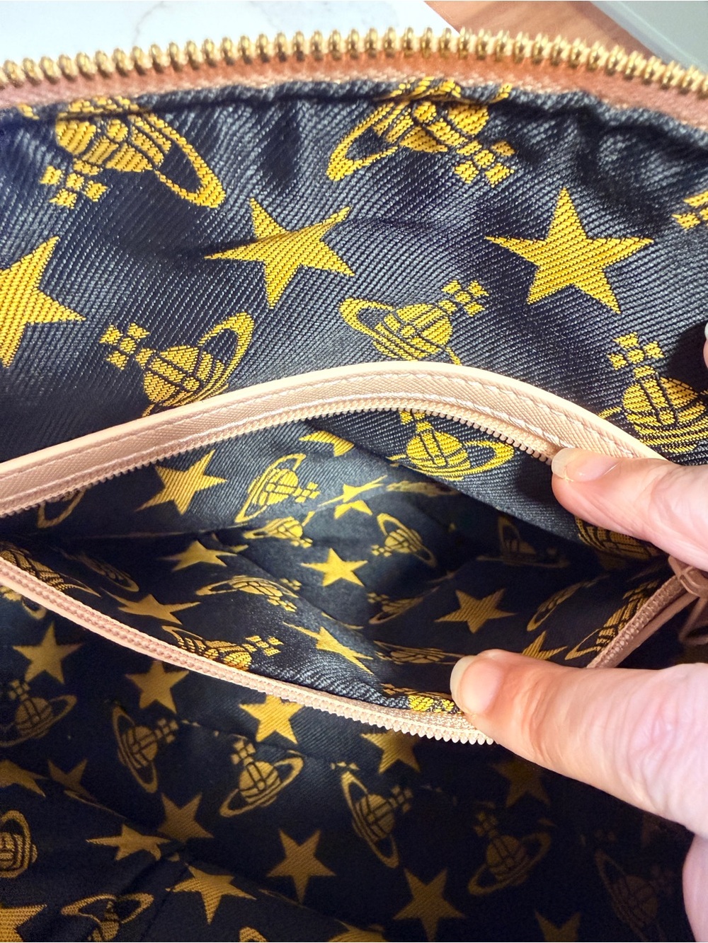 Vivienne Westwood Anglomania Blush Pink Leather Tote  **damaged/peeling -READ - Picture 13 of 16